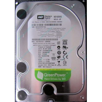 Б/У жёсткий диск 1Tb Western Digital WD10EVVS Green (WD AV-GP 1000 GB) 5400 rpm SATA