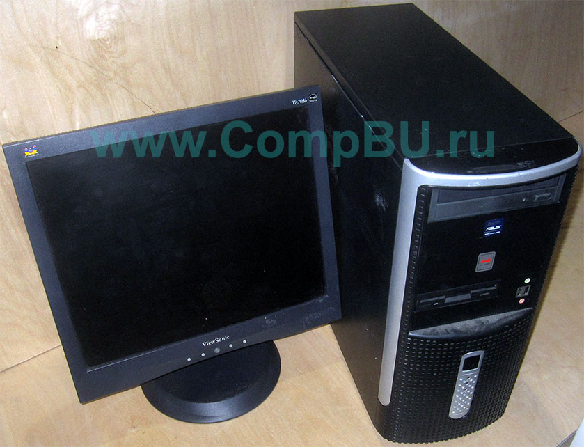 Комплект: одноядерный компьютер Intel Pentium-4 с 1Гб памяти и 17 дюймовый ЖК монитор
